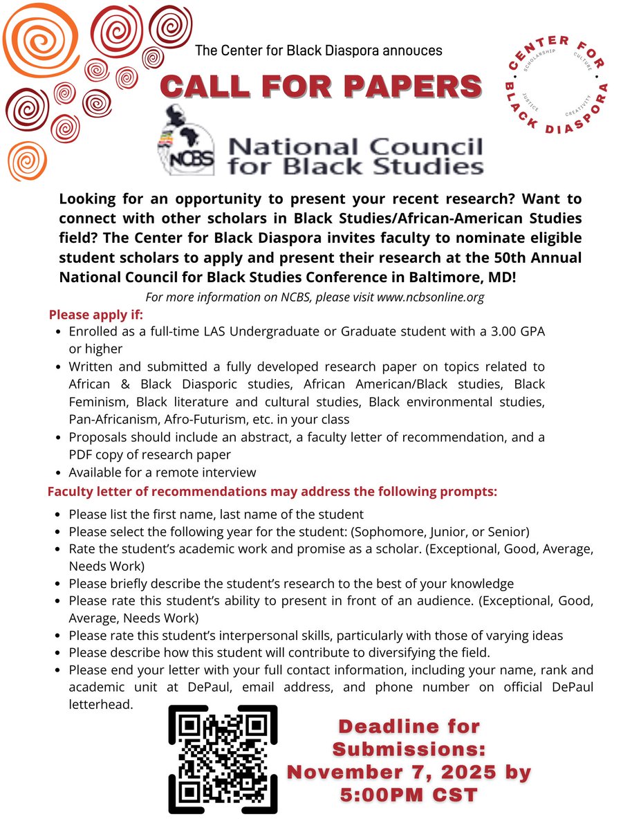 Center for Black Diaspora DPU tweet media