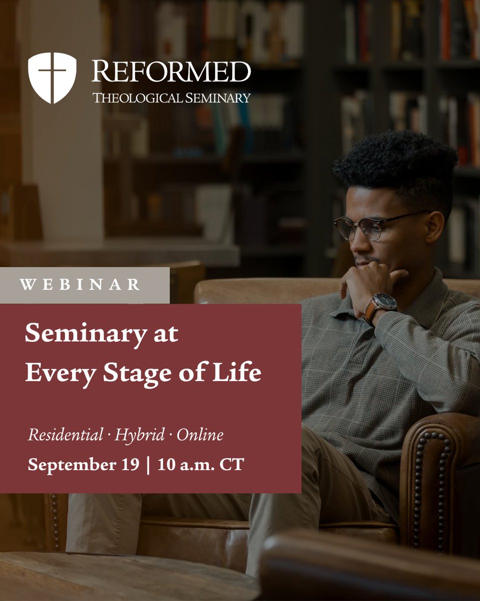 Last chance! Our Seminary at Every Stage of Life webinar is TOMORROW—Friday, September 19, at 10 a.m. CT / 11 a.m. ET. Don’t miss this 30-minute session on why seminary is worth it and how it can fit your life. Register now: bit.ly/4mtITUx