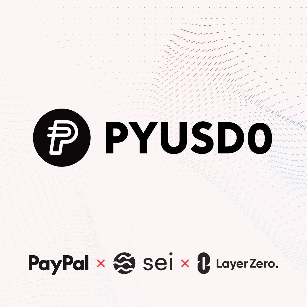 PayPal Stablecoin PYUSD0 is Coming to <a href="/SeiNetwork/">Sei</a>

The onchain payment standard for 434M+ <a href="/PayPal/">PayPal</a> users worldwide is now expanding to Sei via <a href="/LayerZero_Core/">LayerZero</a>. This solidifies Sei as the preferred settlement layer for global finance.

More adoption, more liquidity, and Sei