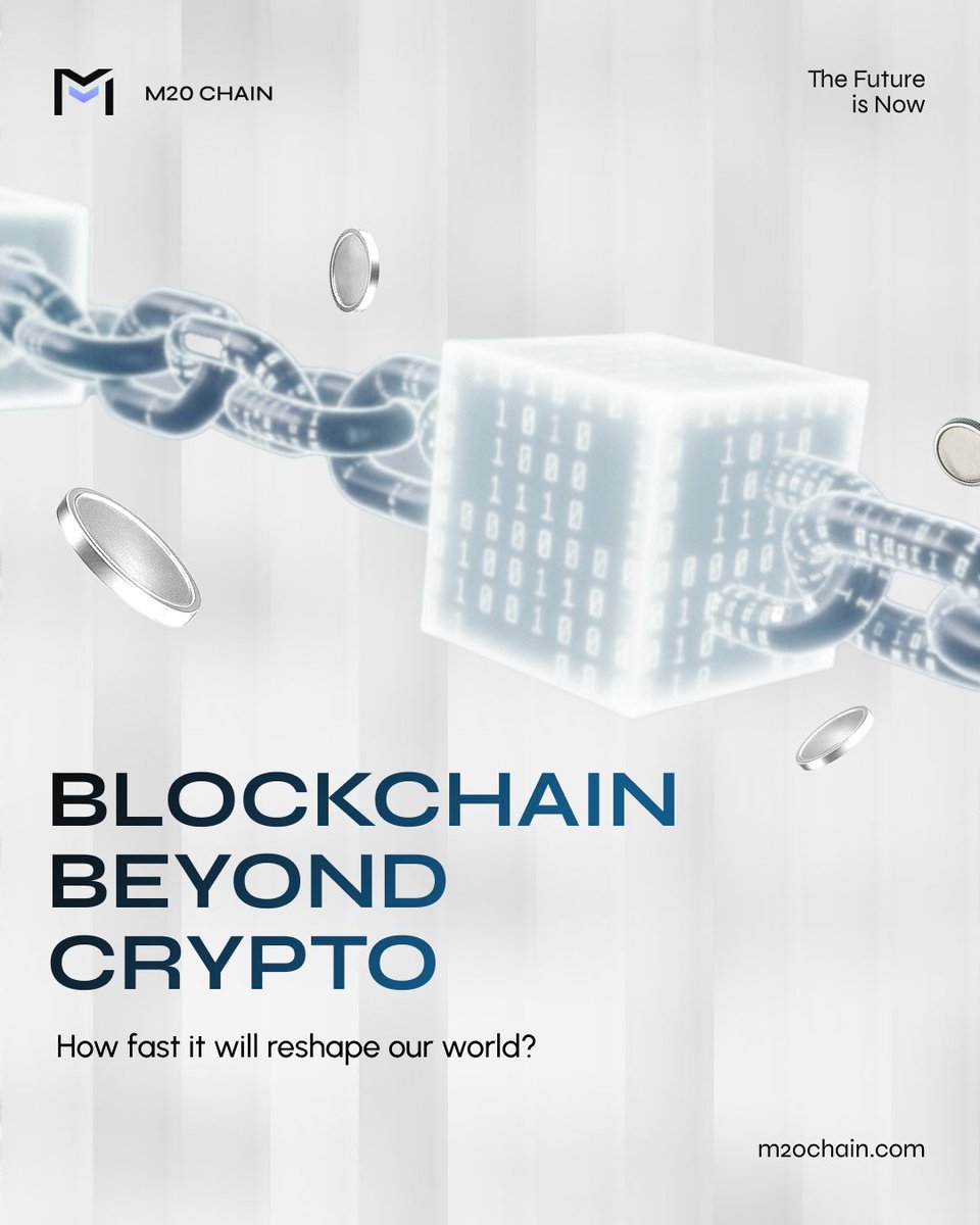 m20blockchain's tweet image. Blockchain isn’t just about coins and trading. It’s transforming industries worldwide:

🏥 Healthcare → Transparent patient records

📦 Supply Chain → Track goods in real-time

🎨 Art → NFTs powering digital creativity

🏛️ Governance → Voting systems with no fraud

The…
