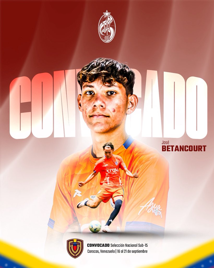 ¡Nuevamente de 𝗩𝗜𝗡𝗢𝗧𝗜𝗡𝗧𝗢! 🧡🔥

Nuestro delantero, José Betancourt (2010) fue llamado a un módulo de la selección nacional Sub-15 en Caracas.

¡Seguimos, José! 👏

#SiempreNaranja #VamosLaGuaira