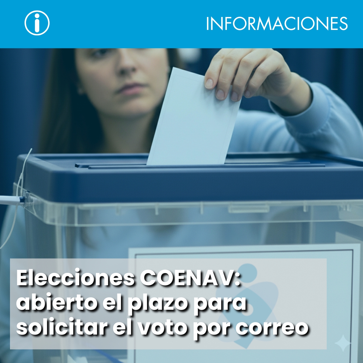 Enfermeras navarras (@coenav) on Twitter photo #Elecciones #COENAV
✉ Solicitud voto por correo ➡️ 26 de septiembre 
📅 Fecha de las elecciones ➡️ 7 de octubre
🗳 Votaciones presenciales en las sedes de Pamplona y Tudela
👉  f.mtr.cool/jkkhkaguay f.mtr.cool/mihahhsbxs #Elecciones #COENAV
✉ Solicitud voto por correo ➡️ 26 de septiembre 
📅 Fecha de las elecciones ➡️ 7 de octubre
🗳 Votaciones presenciales en las sedes de Pamplona y Tudela
👉  f.mtr.cool/jkkhkaguay f.mtr.cool/mihahhsbxs