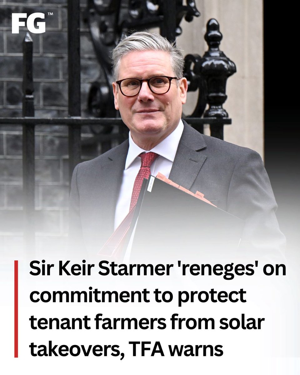🗣️ At the now infamous NFU Conference in 2023, Sir Keir Starmer said solar energy infrastructure should not come at the expense of tenant farmers and food production. But <a href="/tenantfarmers/">TFA</a> chief executive George Dunn said a recent outcome for tenants in North Yorkshire would suggest