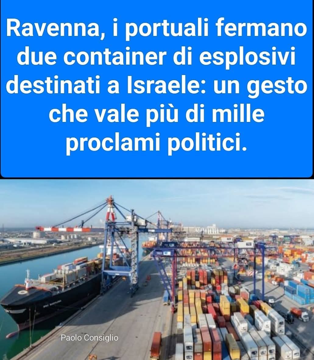 Rossella660's tweet image. E se c'è chi non si esprime con le parole, per fortuna c'è chi si esprime con i fatti
Aspettando #blob
Un abbraccio ai portuali di Ravenna