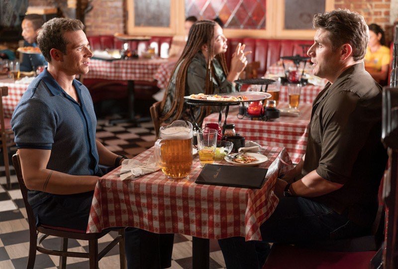 iamtheyellowbox's tweet photo. Yes, my new #bucktommy fanart is based around their first date restaurant. I even kept their clothing the same, because I’m sentimental like that hahaha. https://t.co/EvW2BNv7HY
