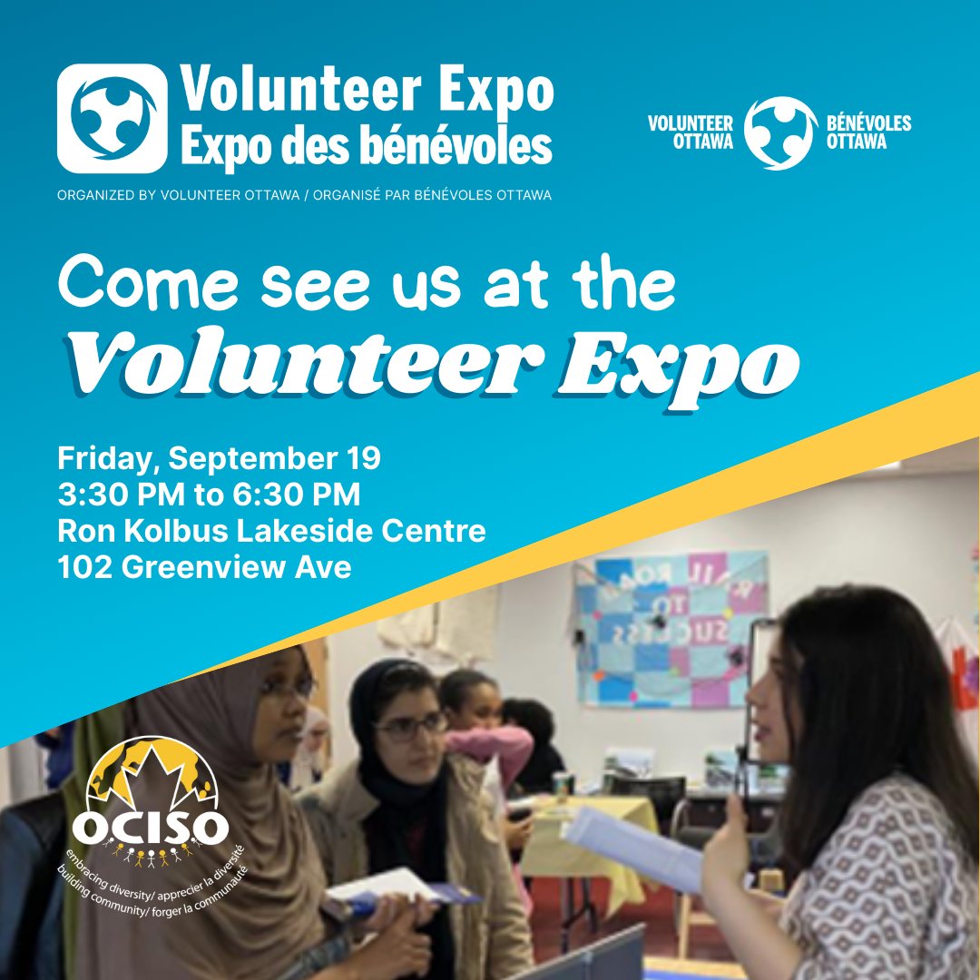 ✨ Give back to your community! Join us tomorrow at the Volunteer Expo! 
Meet local charities, chat with reps, and find ways to get involved. 

Fri, Sept 19 | 3:30 – 6:30 PM | Ron Kolbus Lakeside Centre

Don't miss this chance!