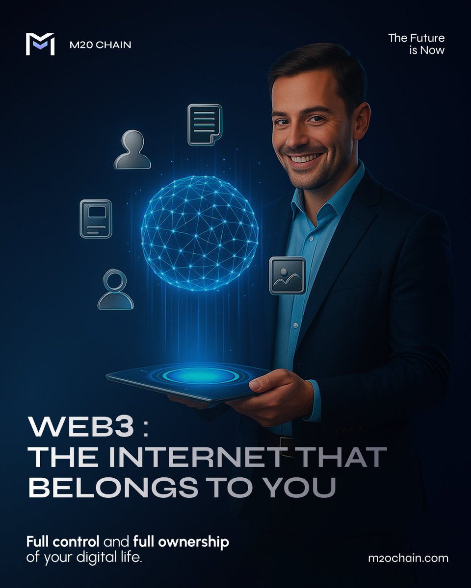 m20blockchain's tweet image. Forget “likes” and “followers” you don’t own.

In Web3.0, YOU control your data, your identity, and your digital assets.

✨ NFT tickets instead of paper stubs
✨ DAOs instead of corporate boardrooms
✨ DeFi wallets instead of banksThe shift isn’t coming, it’s already here. 

Are…
