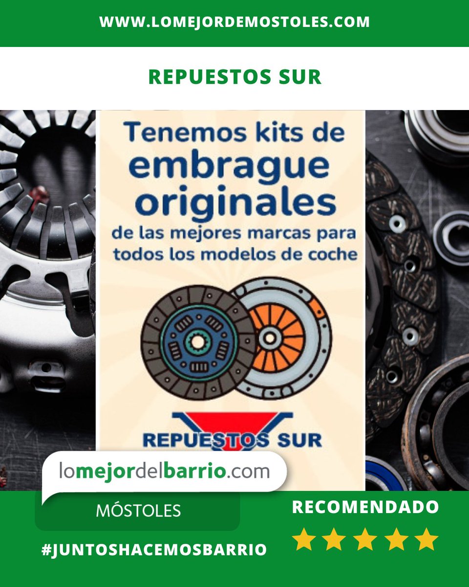 🔧🚗 𝐄𝐥 𝐞𝐦𝐛𝐫𝐚𝐠𝐮𝐞: 𝐩𝐞𝐪𝐮𝐞ñ𝐨 𝐞𝐧 𝐭𝐚𝐦𝐚ñ𝐨, 𝐠𝐢𝐠𝐚𝐧𝐭𝐞 𝐞𝐧 𝐢𝐦𝐩𝐨𝐫𝐭𝐚𝐧𝐜𝐢𝐚.⁣
¿Notas tirones, ruidos o dificultad al cambiar de marcha? Puede que tu embrague esté pidiendo ayuda...⁣
⁣
En 𝐑𝐞𝐩𝐮𝐞𝐬𝐭𝐨𝐬 𝐒𝐮𝐫 te asesoran para elegir el 𝐤𝐢𝐭
