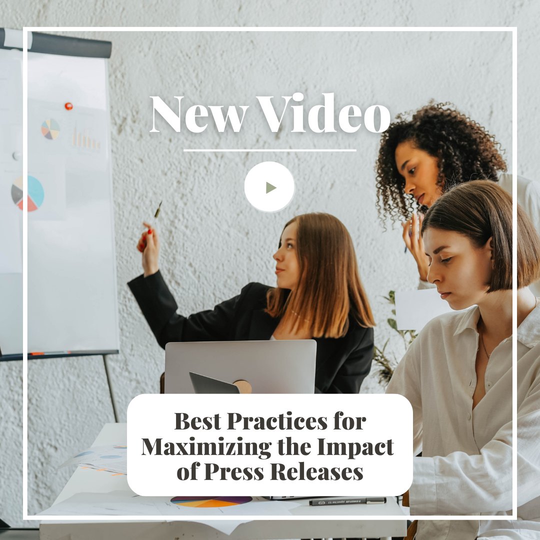 In our latest YouTube video, UPR VP Victoria Guimarin breaks down best practices for crafting #pressreleases that actually get noticed. 

🎥 Watch now: na2.hubs.ly/H019zMy0

#PRStrategy #MediaRelations