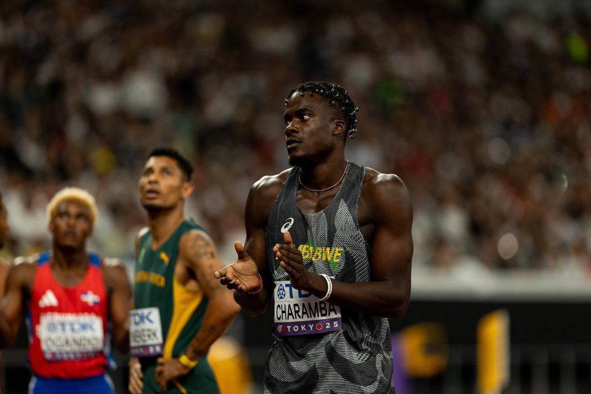 Auburn Track & Field (@auburntfxc) on Twitter photo Ninth fastest in the world 🌍💨 Don’t forget the name.
<a href="/maka_the1st/">Makanakaishe Charamba, OLY🇿🇼</a> finishes ninth in the world in the 200m at the <a href="/WorldAthletics/">World Athletics</a> Championships (20.03)
#WarEagle Ninth fastest in the world 🌍💨 Don’t forget the name.
<a href="/maka_the1st/">Makanakaishe Charamba, OLY🇿🇼</a> finishes ninth in the world in the 200m at the <a href="/WorldAthletics/">World Athletics</a> Championships (20.03)
#WarEagle