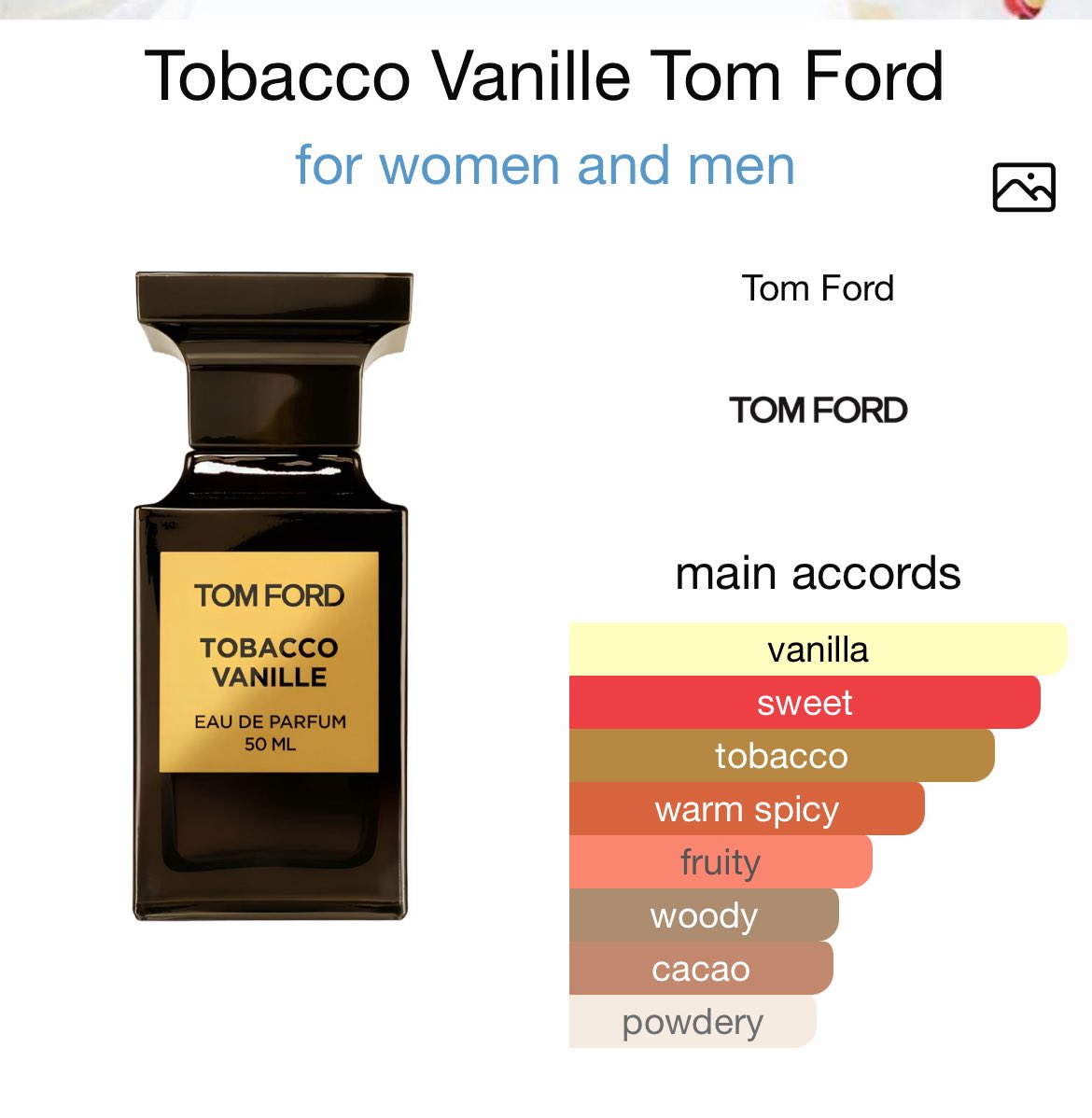 Tomford Tobacco vanille 
Undiluted oil 

30ml; 12,000
20ml; 8000
10ml; 4500

📍Abuja