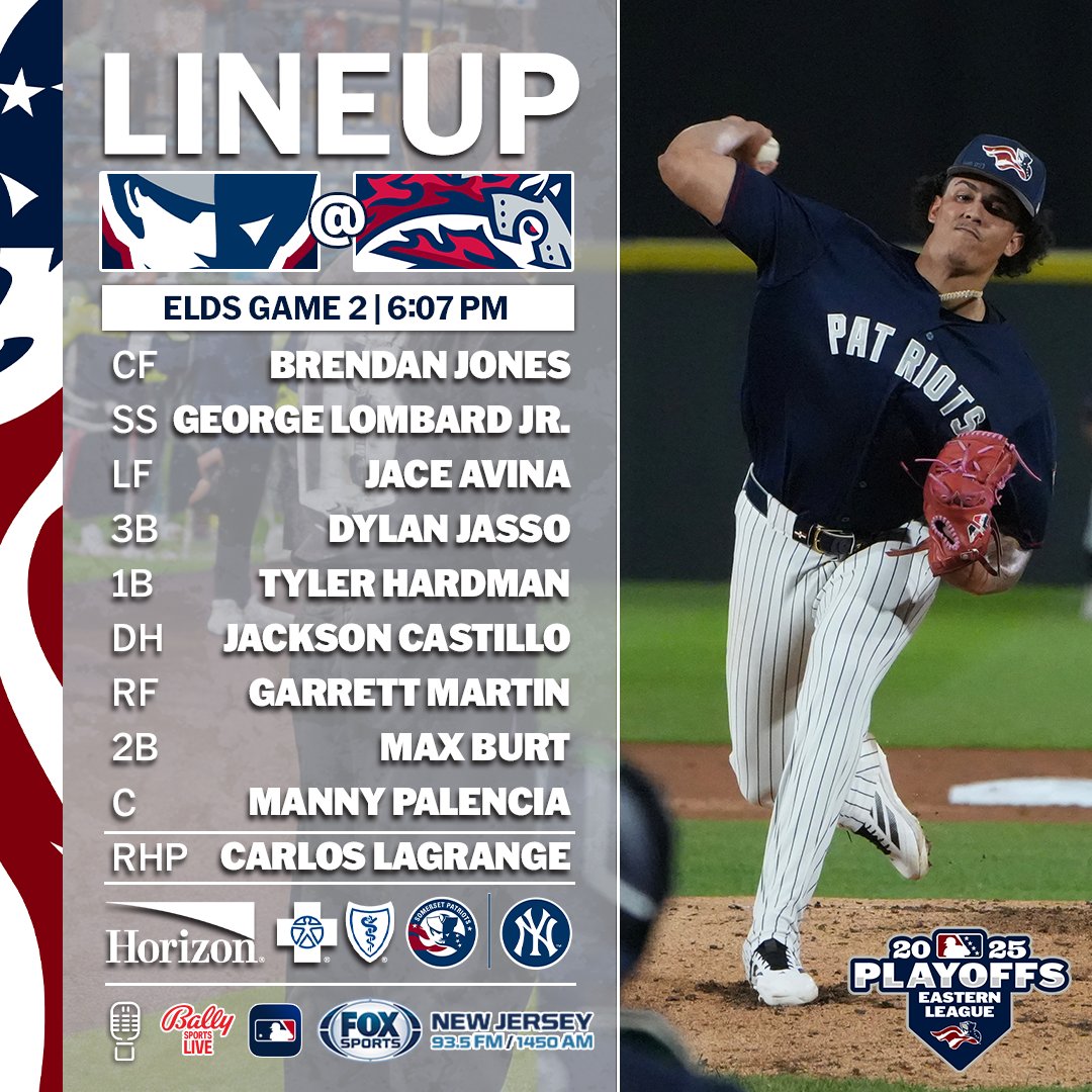 It's simple: WIN OR GO HOME in Game 2 of the Eastern League Northeast Division Series!

<a href="/Yankees/">New York Yankees</a> top pitching prospect Carlos Lagrange takes the ball looking to force a decisive Game 3 in Binghamton.

⏰ | 6:07 p.m.
🎧 | bit.ly/43MJp6W