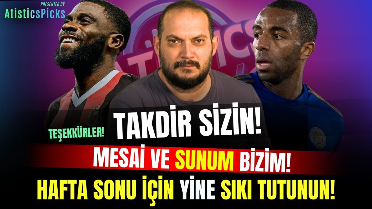 🚨 Hafta sonu klasiği! Programımız yayında...
3 mavi kategori ve 5 opsiyonel analiz ile yeniden hedef belirledik! Keyifli seyirler dileriz. 👇
youtube.com/watch?v=8N2v4u…