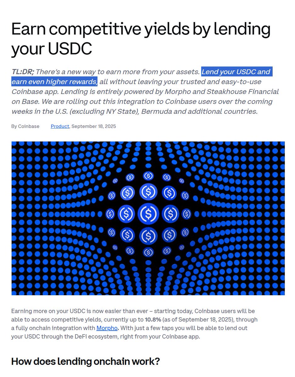 Bigger than even earning yield by staking, actually loaning out your assets  for a higher interest rate. This is how you 