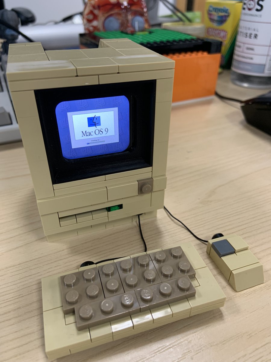 deanthecoder's tweet image. So, how does a mini Macintosh end up running demos?
It’s powered by an ESP32,  custom framebuffer + retro effects code, and bricks from @ZURUToys 
Full video: youtu.be/s1KJXCidgk0
Code: github.com/deanthecoder/B…
#RetroComputing #ESP32