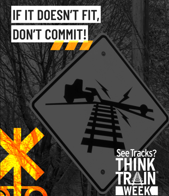 Don't push your luck. Avoid getting stuck.

If you have an oversized trailer in tow, crossing a railroad track could end in disaster. Consider taking an alternate route to avoid breaking down on the tracks and placing yourself and others in danger.

#SeeTracksThinkTrainWeek