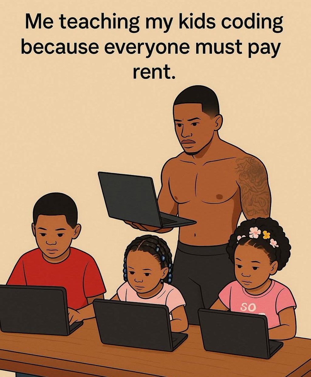 Teaching my kids to code early. Everybody in this house gotta pay rent 😂💻

#Coding #Parenting #TechLife #TechWithTwin