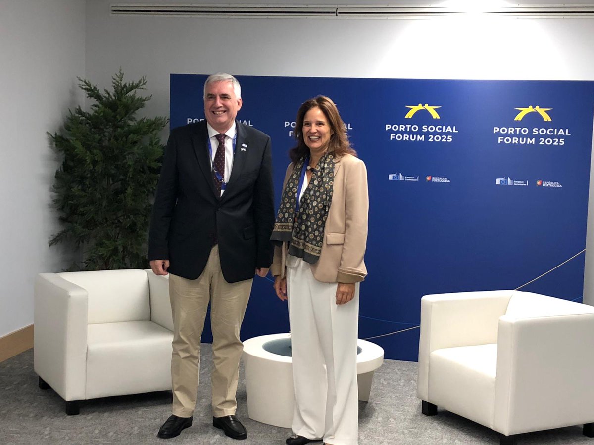 Beate Andrees (@beateandrees) on Twitter photo Excellent discussions today at the <a href="/forumsocialpt/">Fórum Social Porto</a> 🇵🇹 ILO’s message: labour rights & social dialogue are the foundation of fair workplaces and decent jobs. Excellent discussions today at the <a href="/forumsocialpt/">Fórum Social Porto</a> 🇵🇹 ILO’s message: labour rights & social dialogue are the foundation of fair workplaces and decent jobs.