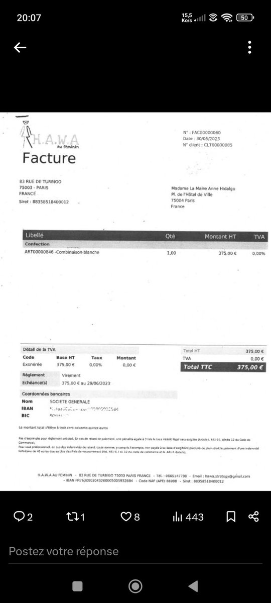 lisedepaname's tweet image. Avec la Maire de Paris, les parisiens paient deux fois : une fois en subventions directes, l&apos;autre en achats de vêtements chez HAWA. 370.000 €de subventions de 2021 à 2025, et #AnneHidalgo trouve normal d&apos;aller s&apos;acheter une fringue aux frais du contribuable. Le culot @mtwit75