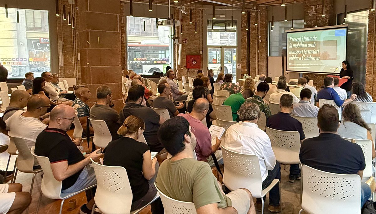 Important Jornada a <a href="/ccoocatalunya/">CCOO de Catalunya</a> 
“Present i futur del transport Ferroviari Públic a Catalunya” amb la participació de <a href="/territoricat/">Territori</a> @renfe <a href="/rodalies/">Rodalies Catalunya</a> <a href="/Adif_es/">Adif</a>  <a href="/FGC/">FGC</a> i <a href="/CCOO_FER/">CCOO FERROVIARIO</a> 

Presentació Estudi de CCOO
“Xarxa  Catalana d’alta Velocitat”
CATAV