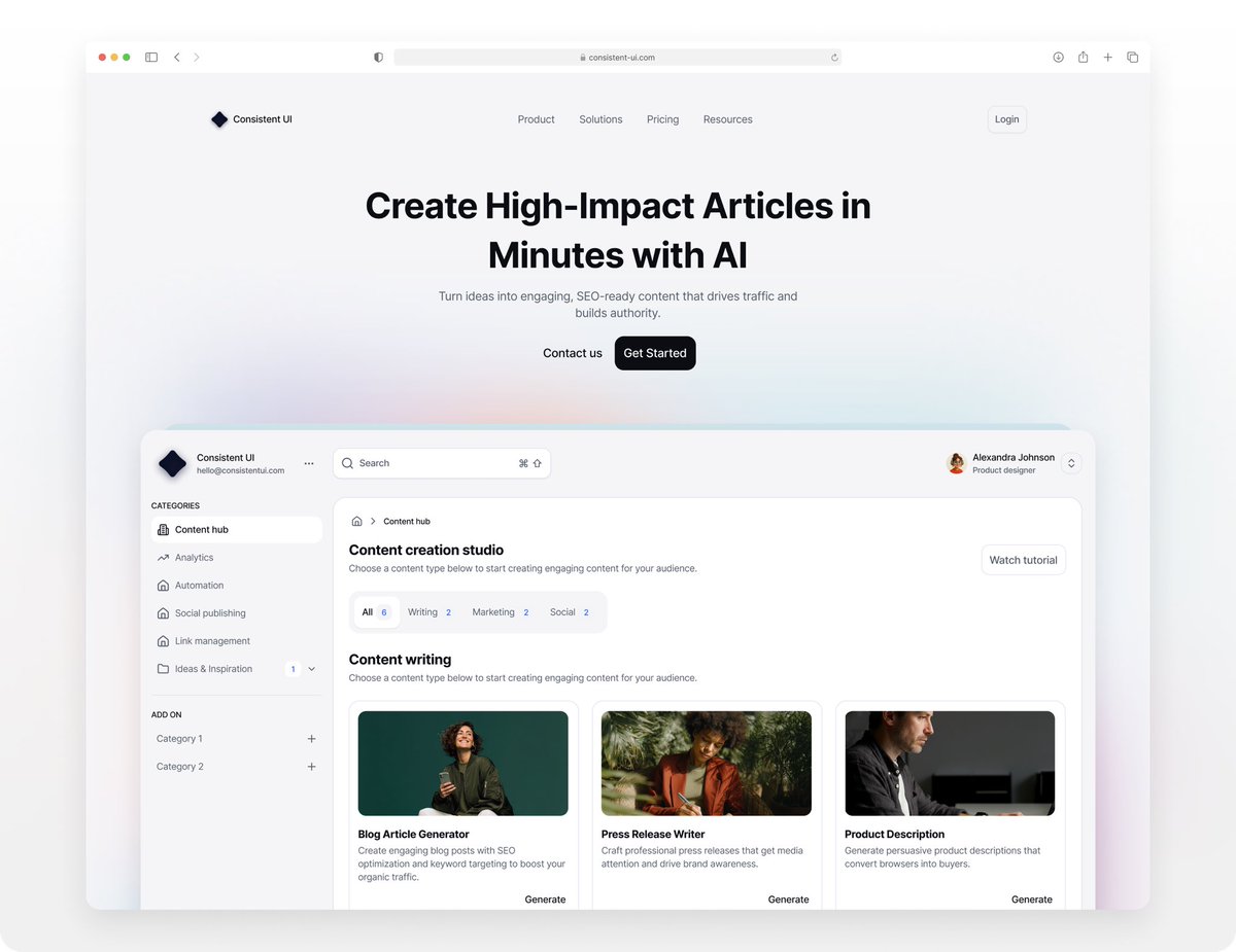 yossidesign's tweet image. Hero page, what do you think?
12 / 365
Created w/ Consistent UI
Join the waitlist: consistent-ui.com
Discord channel: lnkd.in/dsyNuhNV
#kit
#consistentui
#designsystem