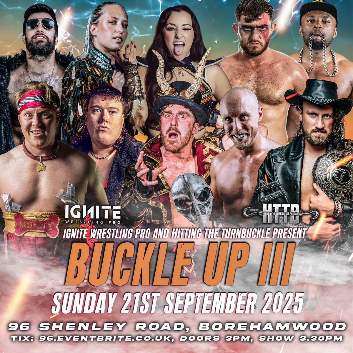 BUCKLE UP III ALMOST SOLD OUT 🔥

We added some seats for this Sundays show today and they have almost gone already!!!

If you want to join us for the biggest show of the year then move fast and grab one of the last tickets!!!!

🎟️ eventbrite.co.uk/e/ignite-wrest…