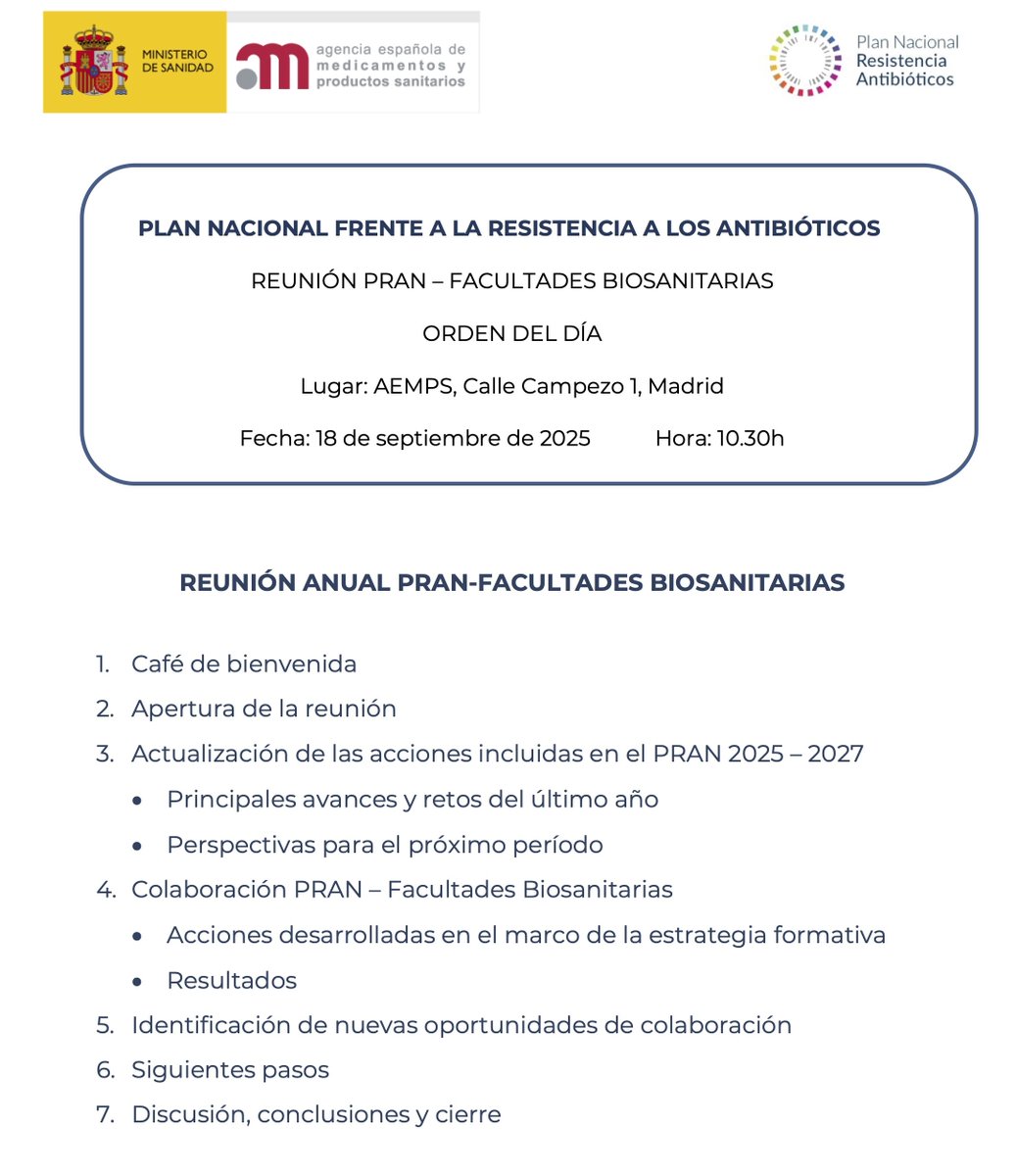 La <a href="/uchceu/">Universidad CEU UCH</a> en la reunión de Facultades Biosanitarias con el Plan Nacional frente a la Resistencia a los #Antibióticos <a href="/PRANgob/">Plan Antibióticos</a>
Las coordinadoras PRAN en CC Salud, Teresa Pérez Gracia, y en Veterinaria, Gemma León, han presentado acciones como <a href="/SWICEU1/">SWICEU/MicroMundoCEU</a>  y la Yincana Antibacteriana
