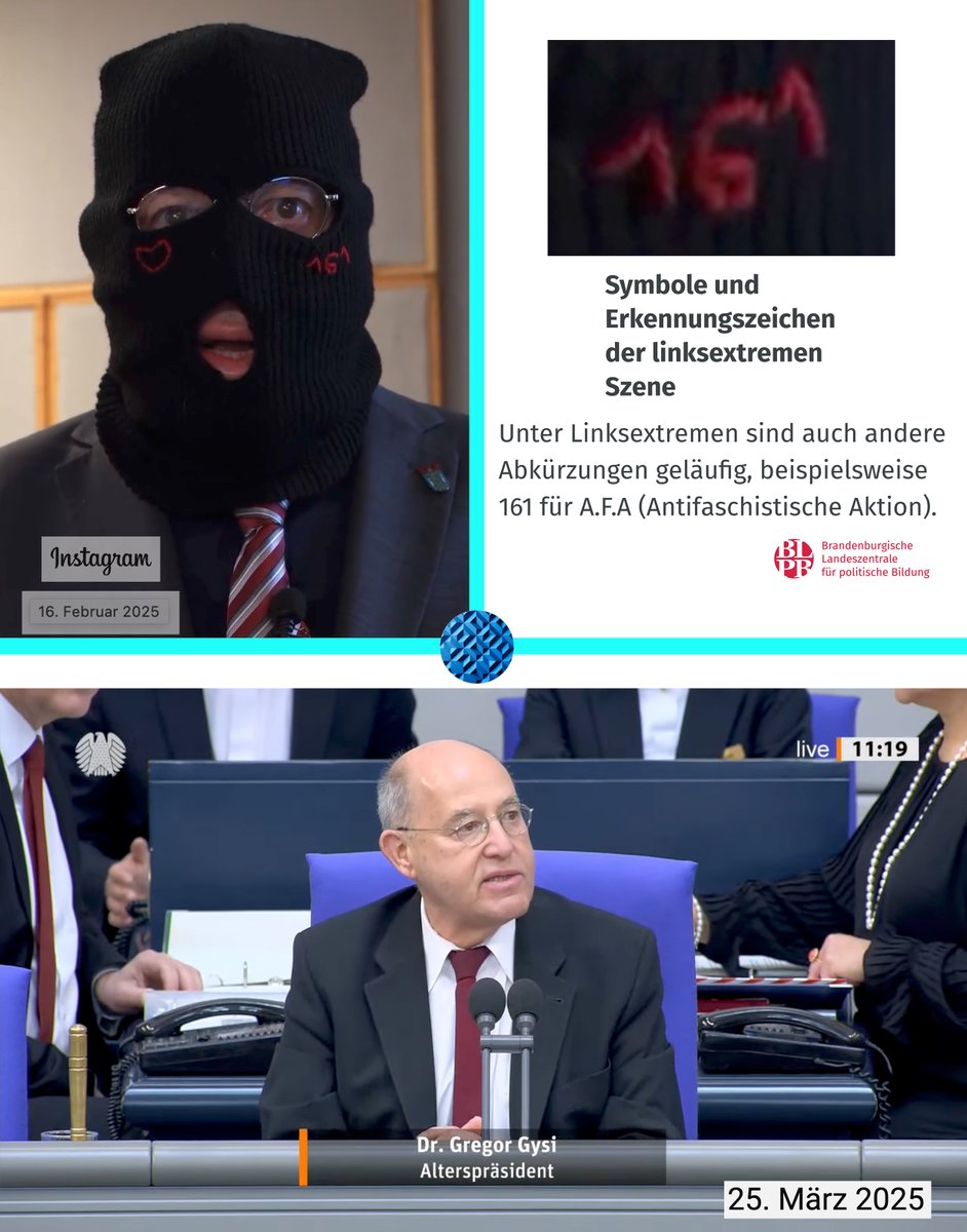 Hallo lieber <a href="/JDVance/">JD Vance</a> 
das hier ist Gregor Gysi, ein hochrangiger deutscher Politiker, der im Februar 2025 eine Antifa-Sturmhaube trug, er hat sogar als Alterspräsident den 21. Deutschen #Bundestag eröffnet.
Lieber JD Vance, du musst uns helfen!
Hochachtungsvoll
BockwurschtClown