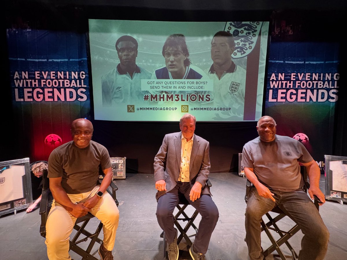 🦁 🦁 🦁 

All set for a great night here at the Granville!

<a href="/ArtistesIntMan/">Artistes International Management Ltd.</a> 
<a href="/realpaulparker2/">Paul Parker</a> 
<a href="/GlennHoddle/">Glenn Hoddle</a> 
<a href="/officialbarnesy/">John Barnes</a>