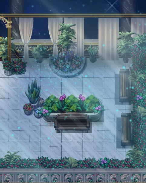VasilicaSandutu's tweet image. Balcony commission map design for Leyline Chronicles 2
#rpg #pixelart #parallax  #mapdesign #rpgmakermz #balcony #nightsky