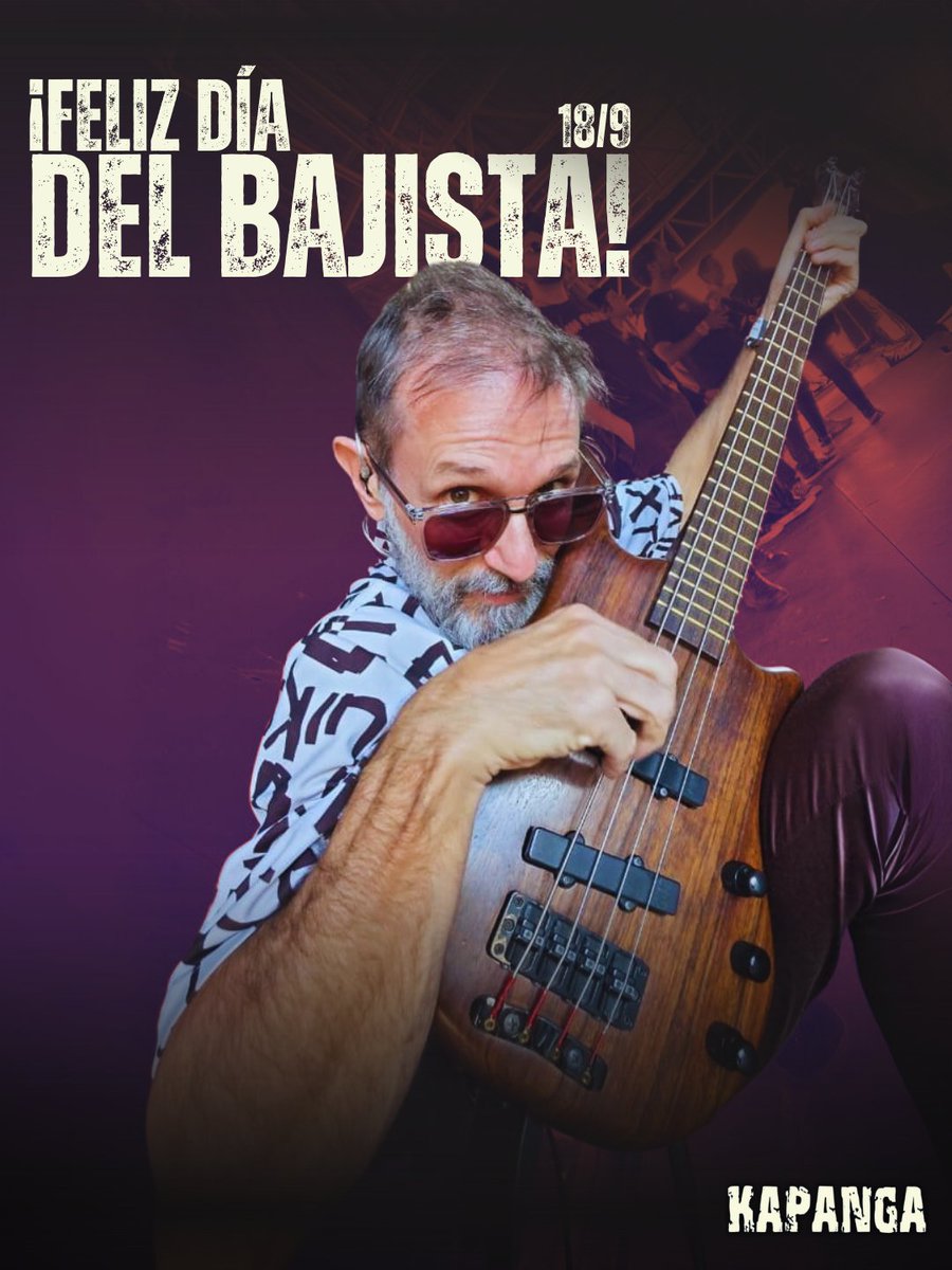 🎸💥 ¡Feliz día del bajista! En especial al nuestro, MEMO! ♥️

Gracias por ser el corazón grave de esta banda 🙌 

#DíaDelBajista #Kapanga