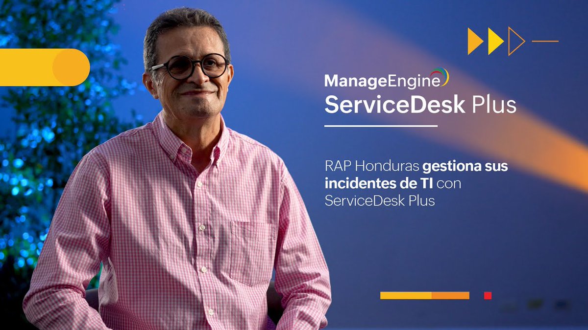 ManageEngineLA's tweet image. 🚨📹 ¡Debes ver esto ya! RAP Honduras gestiona sus incidentes de TI con #ServiceDeskPlus de #ManageEngineLATAM. 🙂‍↕️ Lograron una gestión de incidentes, unificación de servicios empresariales y mucho más. ¡No te lo pierdas! 👉🏻🔗 mnge.it/DEV