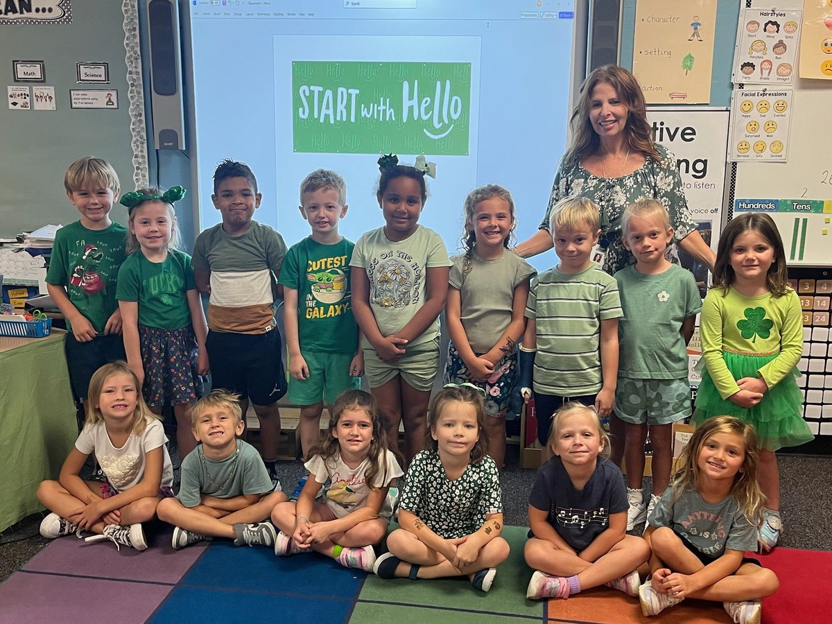 my_pcs's tweet image. This week is Start With Hello Week 💚👋  An initiative by Sandy Hook Promise to raise awareness about social isolation and build a more connected, inclusive community. Students and staff wore green and joined activities to honor empathy, kindness &amp;amp; unity. #StartWithHelloWeek