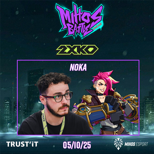 🥊 HERE COMES A NEW CHALLENGER !🥊

Voici les 2 premiers joueurs du MihosBattle Online !

🇫🇷 <a href="/wadefgc971/">IZI | Wade</a>  et 🇫🇷 <a href="/ItsNoka/">Noka</a>  !

💰500€
📅5 Octobre 2025
📺ttv/mihosesport

#MIHWIN #TrustIt #MIHBONLINE