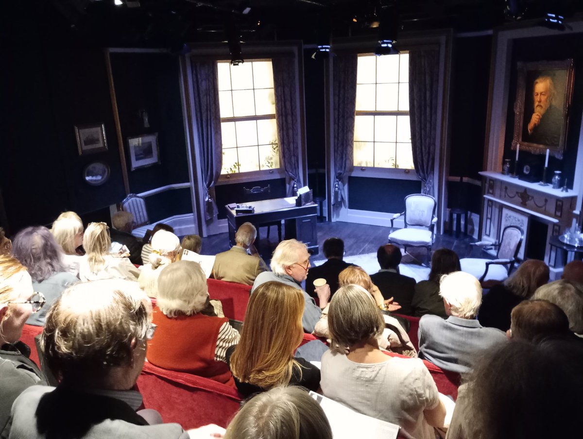 A sold-out show for The Truth About Blayds <a href="/finborough/">Finborough Theatre</a> this evening.

AA Milne's 100 year old play getting new audiences. He'd have been surprised.

<a href="/UHertsResearch/">Herts Research</a>
<a href="/Theatremonkey1/">Theatremonkey</a>
<a href="/BedfordParkFest/">BedfordParkFestival</a>