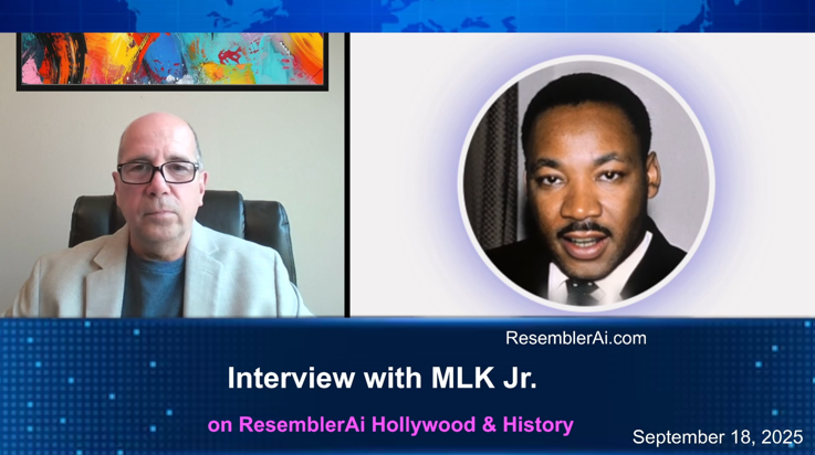 Resembler_Ai's tweet image. A conversation with MLK Jr in 2025
In this powerful interview, Dr. King talks about today's media, Barack Obama, X, and the state of his "Dream" in 2025.

Watch the full interview: youtu.be/ZgwYpWKbWKA

#MLK #IHaveADream #CivilRights
@NCRMuseum @TheKingCenter