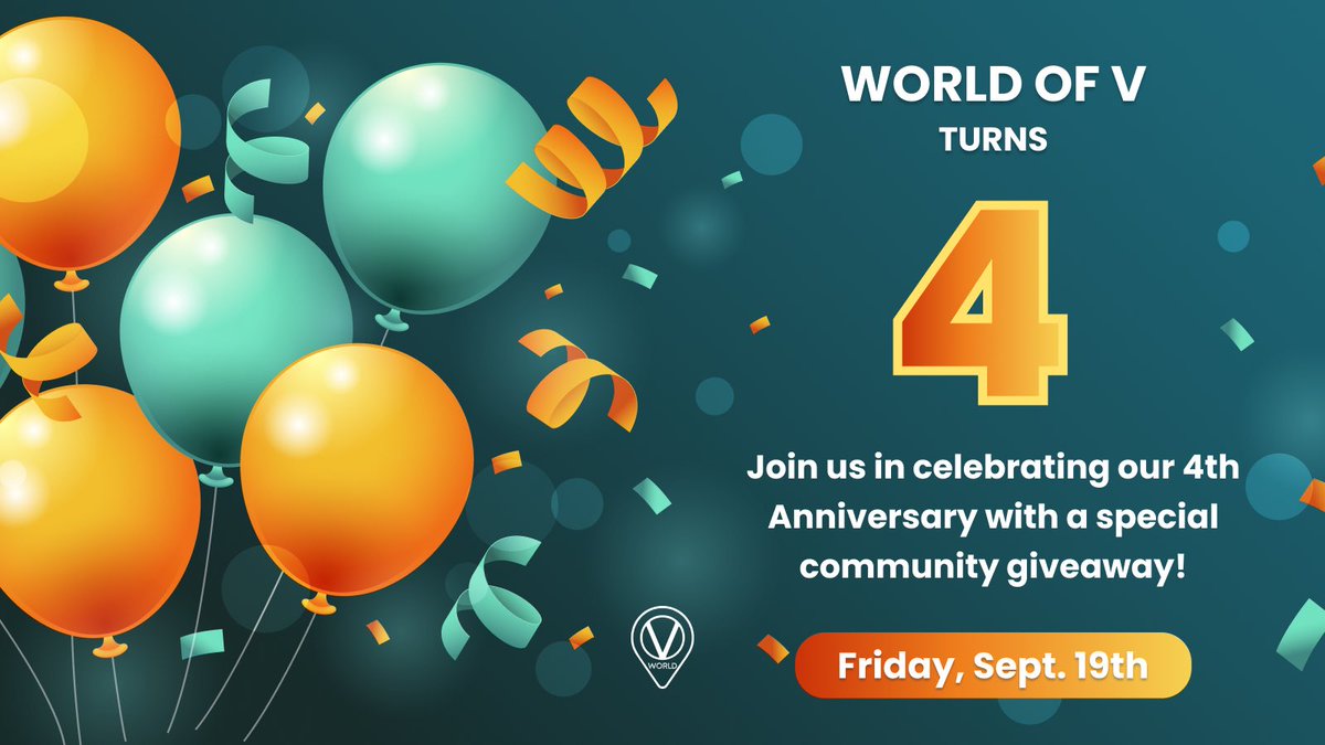🎉 WORLD OF V TURNS 4 - LET’S CELEBRATE WITH A MASSIVE COMMUNITY GIVEAWAY! 🎉

Tomorrow marks 4 years of World of V 🔥

It’s been a wild ride on this journey together and this is why we decided to celebrate with our community the best way we know how: with prizes! 🎁

Starting