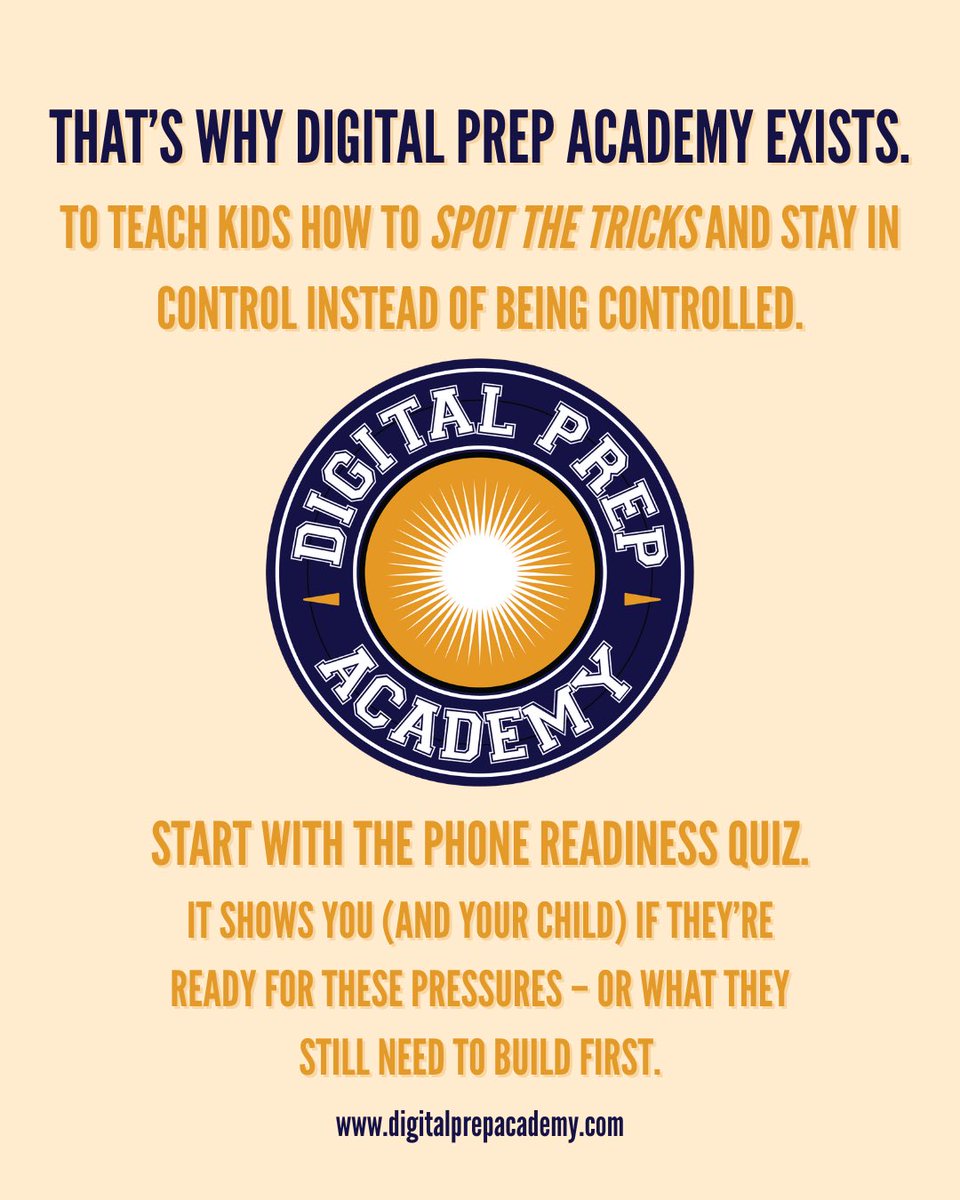 DigitalPrepAcad's tweet image. That little “buzz” from a new notification? It’s dopamine—brain chemistry tech companies use to hook kids’ attention. At Digital Prep Academy, we teach families this before handing over a phone or saying yes to social media.

#DopamineExplained #HealthyScreenTime