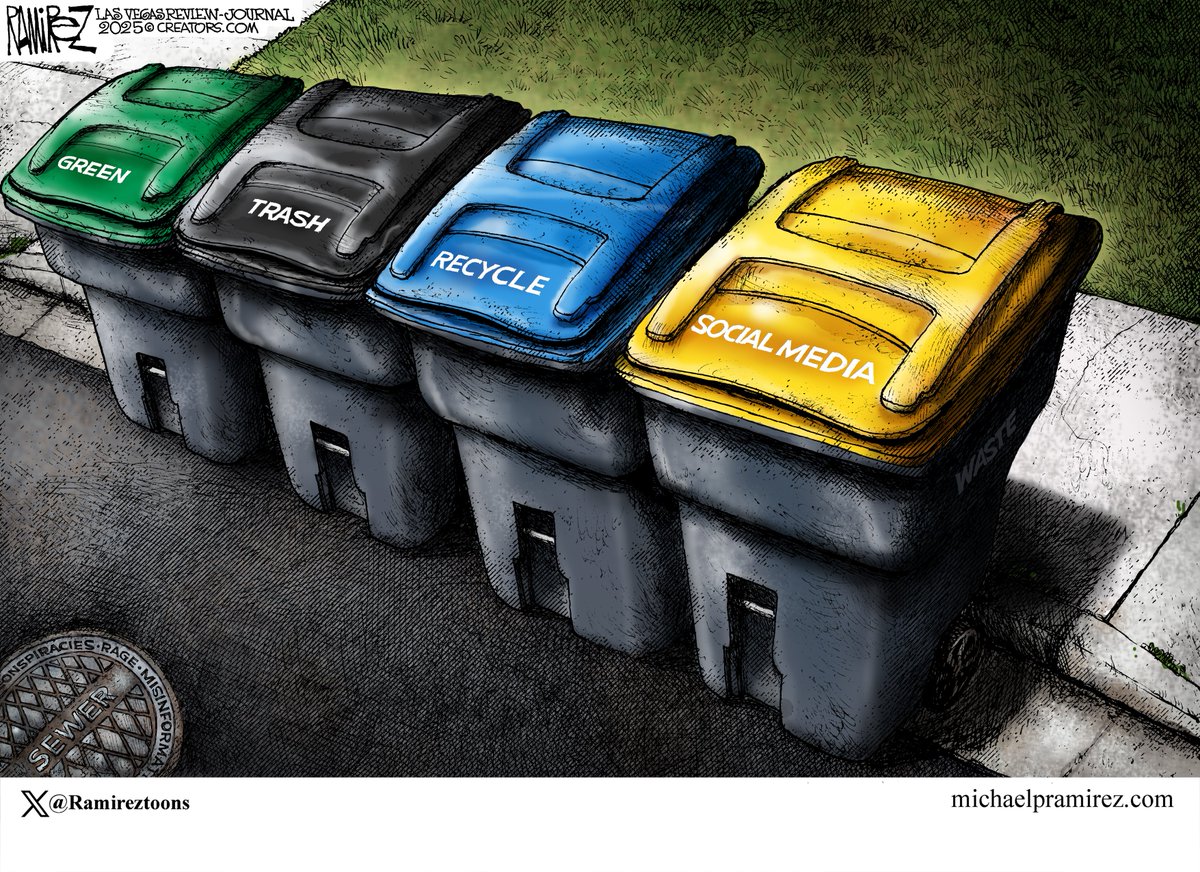 Michael Ramirez: Garbage 9-18-25, by <a href="/Ramireztoons/">Michael Ramirez</a> open.substack.com/pub/michaelram…