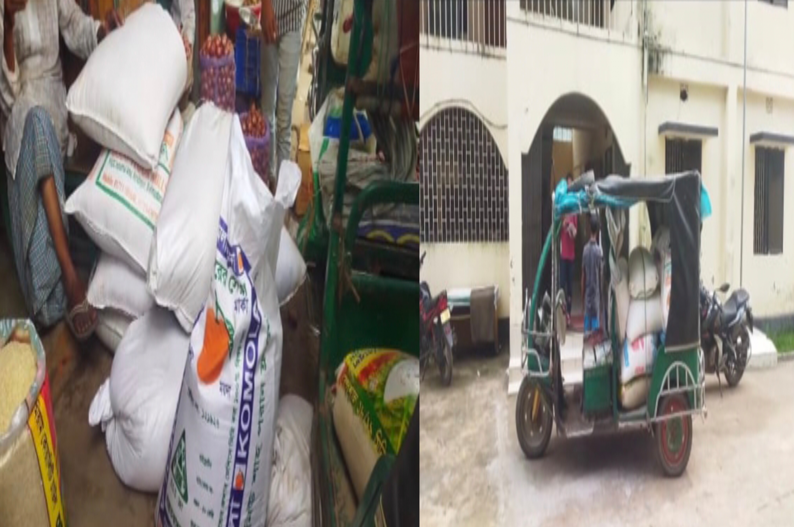 ব্রাহ্মণবাড়িয়ায় ৬০০ কেজি সরকারি চাল জব্দ