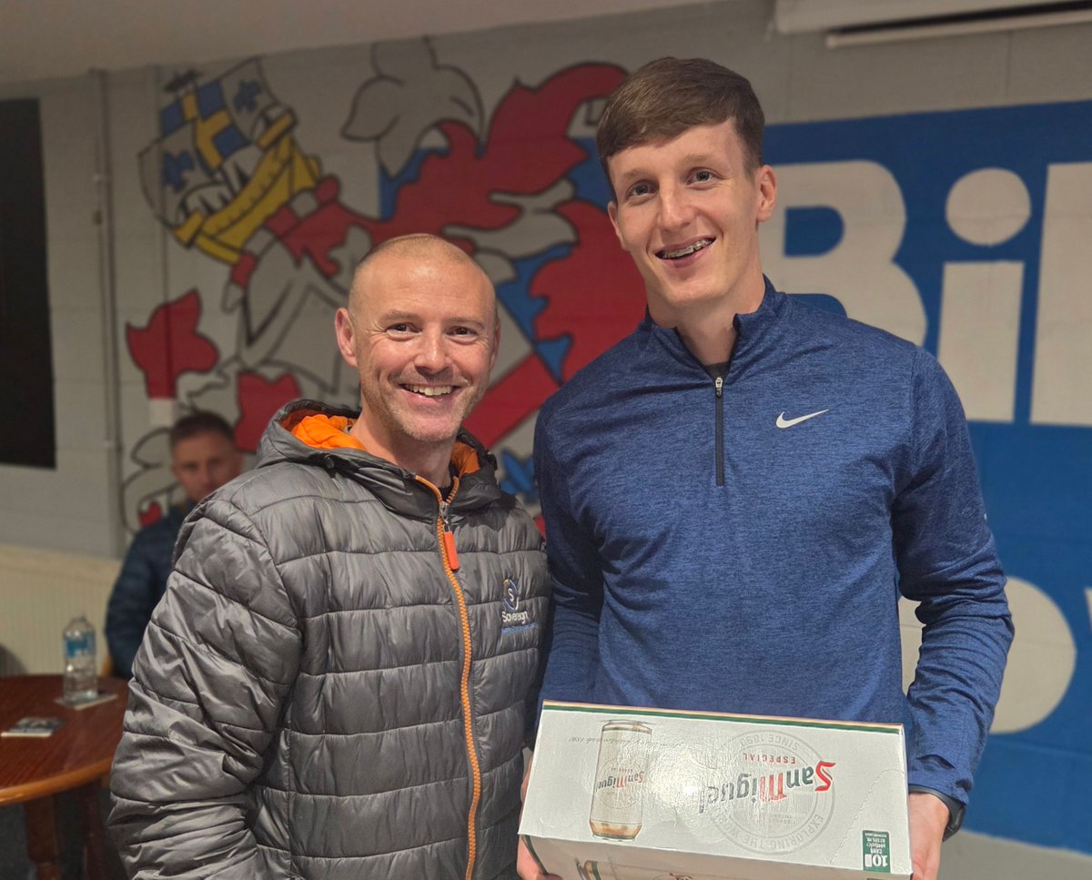 BillinghamTown's tweet photo. Better late than never! Congrats to Geroge Briggs, Town's Sovereign Supply Chain Services Ltd Man of the Match on Tuesday. Congrats Briggsy! #UTT https://t.co/OcMI6qBfku