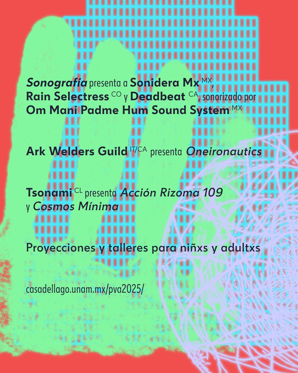 La programación de La voz, principio del tacto #PVA2025 reunirá a artistas de México y otros países en un espacio de experimentación que cruzará poesía, paisaje sonoro, mitología, homenajes póstumos y prácticas colaborativas.