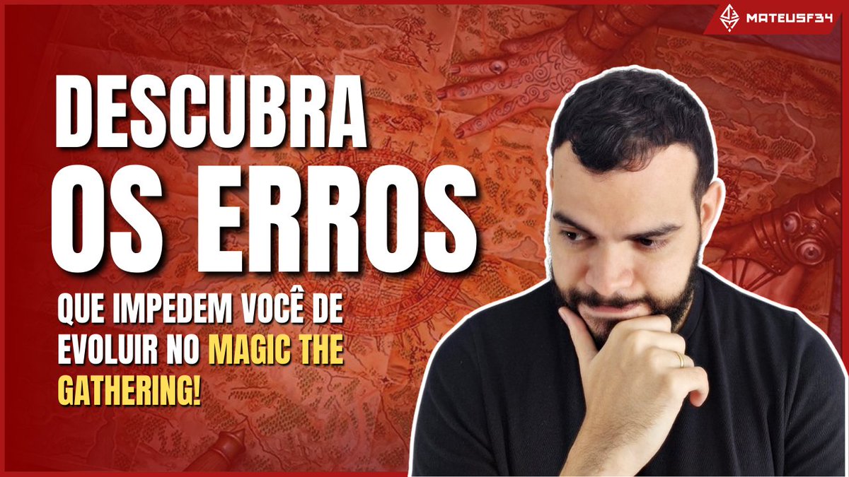 Salve, amigos! Será que TUDO é culpa do azar no Magic the Gathering? 

Vem assistir e identificar se você já cometeu esses erros que podem está atrapalhando sua gameplay no MTG. 
Link: youtube.com/watch?v=Avea6P…