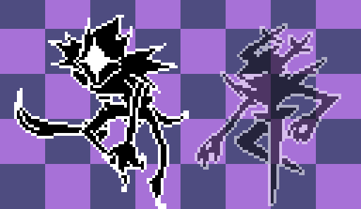 ok so idk if you noticed, but i played Deltarune and i LOVE IT, so i make those designs for some type of AU or whatever