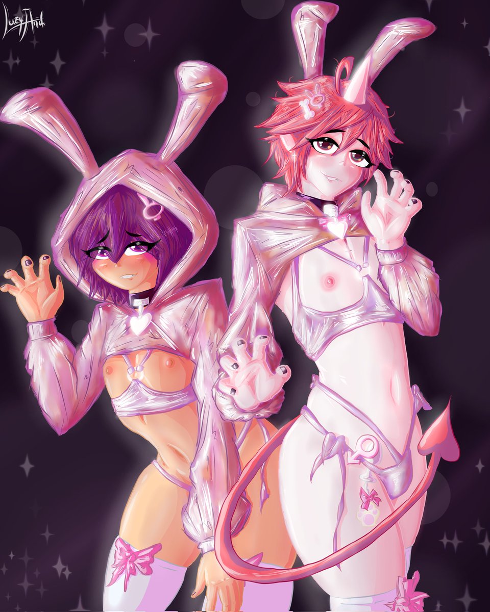 2/2 <a href="/JackyFlyy/">Jacky.fly</a> really did a good job persuading me 🤭🤭💕💞💖
(Oh btw I'm planning to make another comic for them soon 🫣)