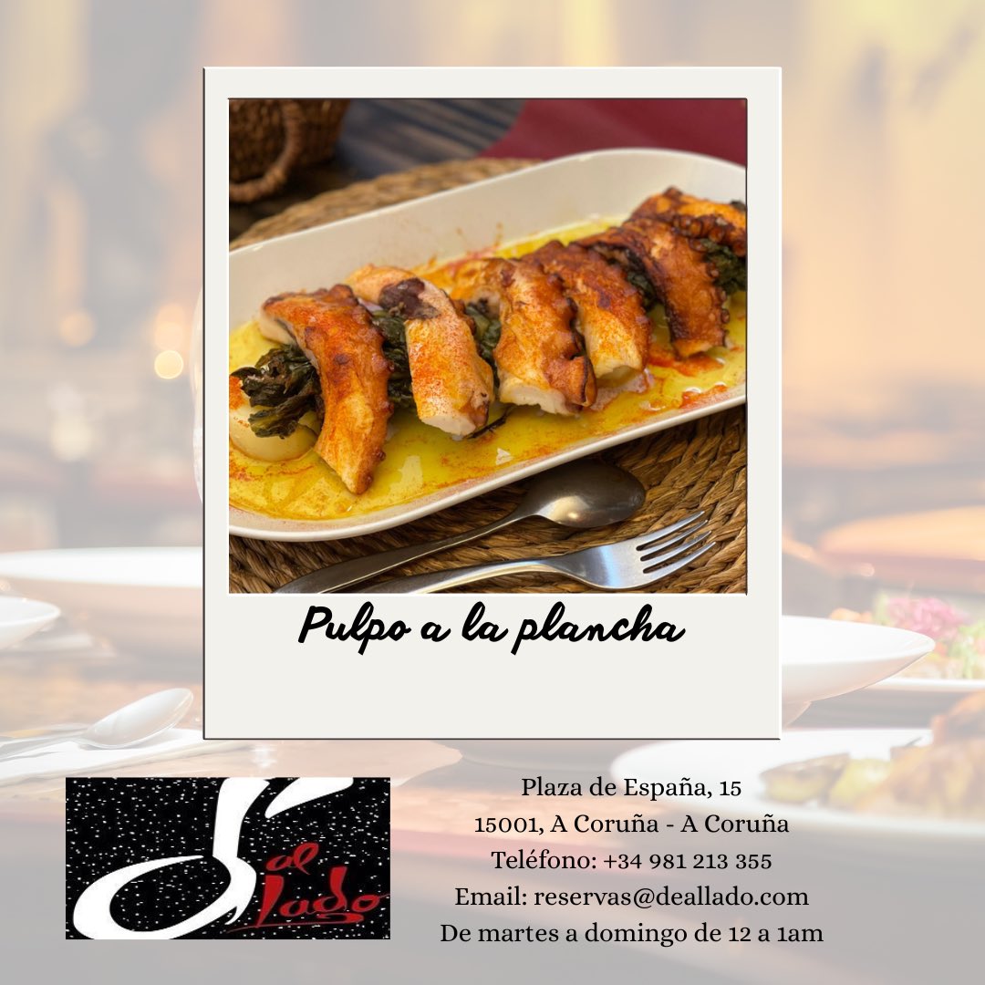 #publicidad #colaboración

Hoy os presentamos un nuevo plato de nuestros colaboradores. 

¿A quién no le gusta un pulpo a la plancha? 

#descuentosespeciales #orillamarsd #lossociosganamos #colaboraciones #colaboracion #tabernadeallado