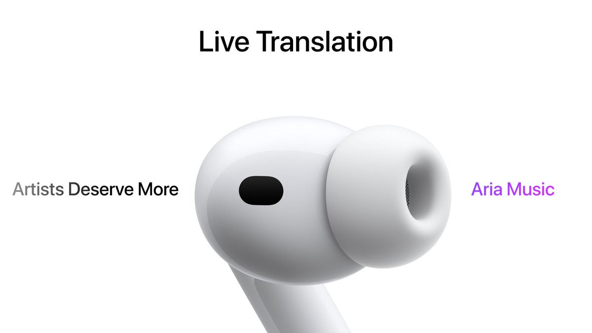 Translation: Aria Music is where artists get paid what they deserve