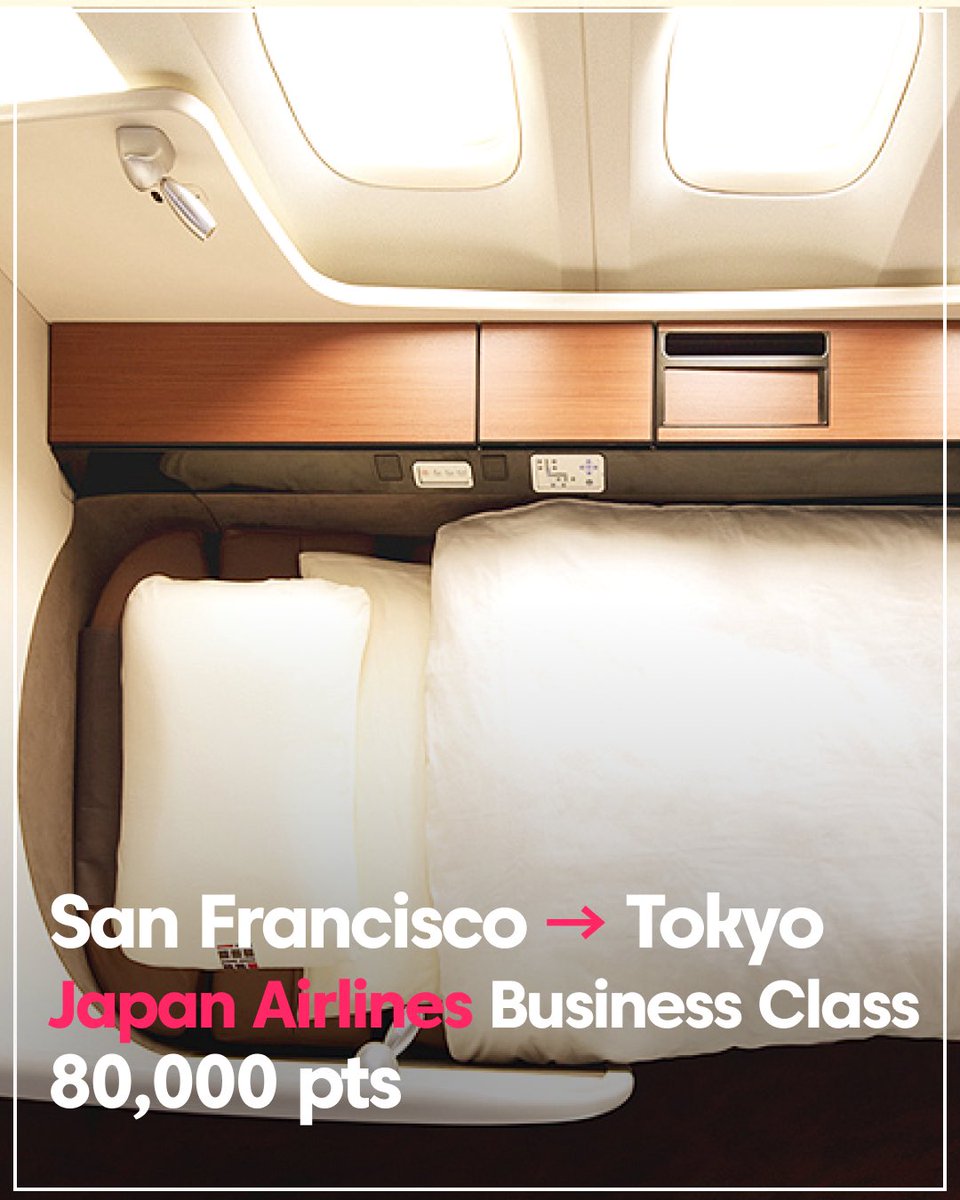 75,000 pts Hawaiian Airlines Business Class from Seattle to Seoul on 11/29/2025 Redeem via Alaska Airlines

75,000 pts All Nippon Airlines Business Class from Los Angeles to Tokyo on 8/27/2026 Redeem via Air Canada Aeroplan

75,000 pts Starlux Business Class from Los Angeles to