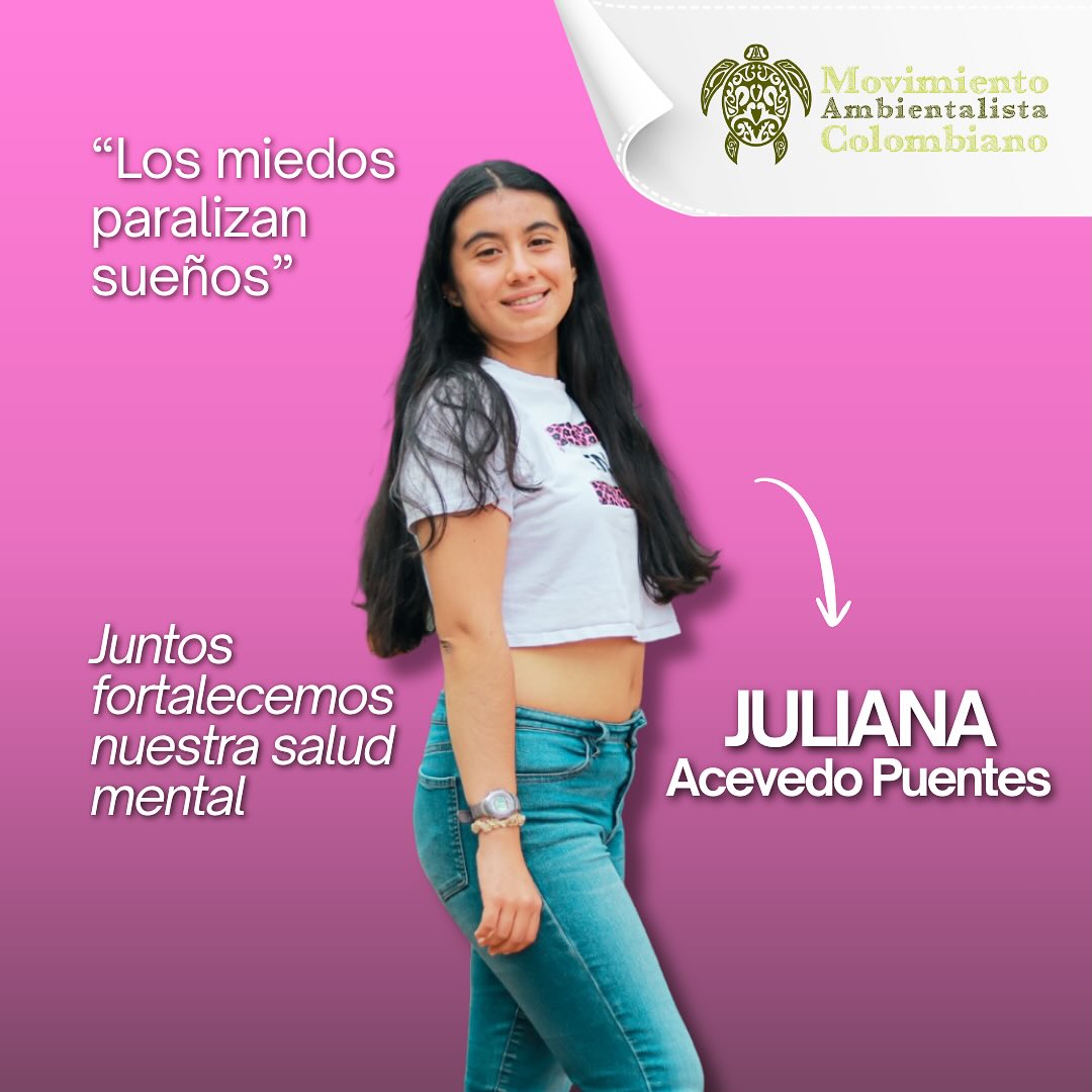 Juliana Sofía Acevedo, estudiante de Psicología en la UNAD, apuesta por una Tunja donde el arte, la cultura y los talentos juveniles florezcan sin barreras. 

El 19 de octubre vota #12: Movimiento Ambientalista Colombiano, al Consejo Municipal de Juventudes Tunja.