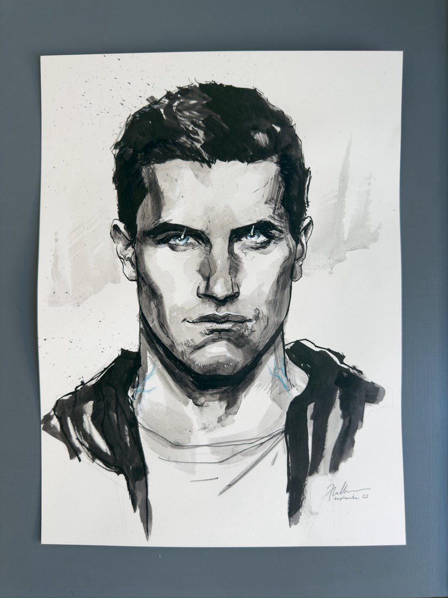 Code8Movie's tweet image. Get CONNOR ART by RAUL ALLEN now! 
$400 USD (33% off)

Own a one-of-a-kind original artwork of Connor Reed, created and signed by our cover artist Raúl Allén. Hand-drawn in charcoal, watercolor, and ink on premium Arches 300gr paper. 

indiegogo.com/projects/code-…